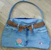 Pocketbook from Old Jeans