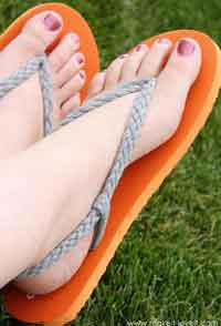 Braided Straps Flip Flops