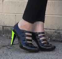 VIDEO: Neon Colorblock Heels 