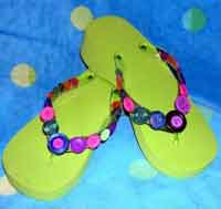 Embellished Flip Flops