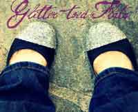 Glitter-toed Flats