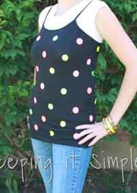 Neon Polka Dot Shirt