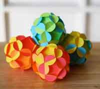 3D paper ball ornaments