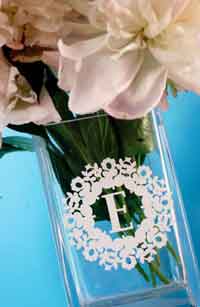 Monogrammed Vase Idea 