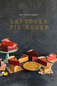 DIY Printable Leftover Pie Boxes