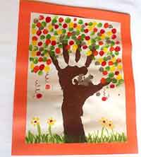 Fall Fingerprint Tree Craft