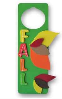 Fall Foam Leaves Door Hanger      