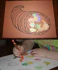 Kids Cornucopia Craft