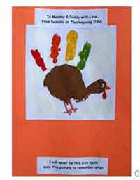 Painted Handprint Turkey