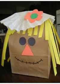 Paper Bag Scarecrow