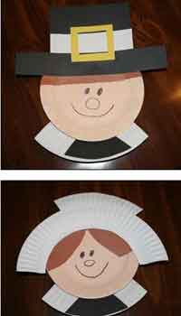 Paper Plate Pilgrim Craft