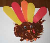 Pudding Turkey Craft