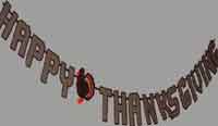 Thanksgiving Banner Plastic Canvas Pattern