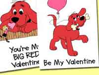 Printable Clifford Valentines 