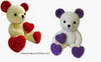 Valentine Teddy Bear Crochet Pattern