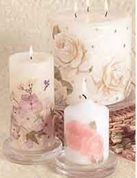 Dried Flowers Candle