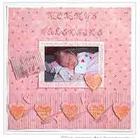 Mommys Valentine Scrapbook Page 
