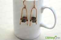 DIY Wire Wishbone Pattern Earrings