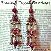 Beaded Tassel Earrings