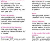 A nice list of wedding theme ideas