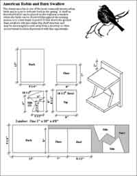 Birdhouse Plans for Robins