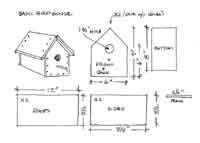 Wooden bird house plans