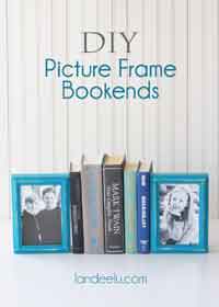 DIY Picture Frame Bookends