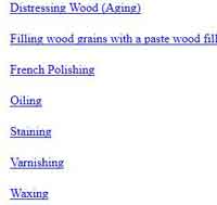 Wood Finishes