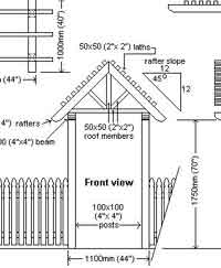 build a peaked top arbor