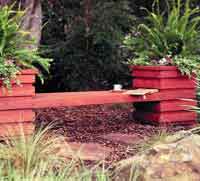 Handsome planter-bench