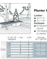 Planter Bench