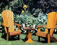 Adirondack Lawn Chair and Table