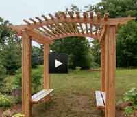 How to Build a Wood Arbor for Garden or Yard