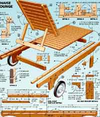 Cedar Chaise Lounge Plans