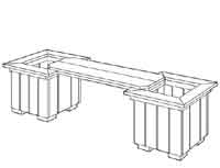 Modular Planter Bench