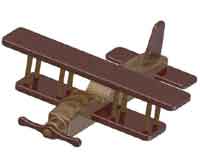 Biplane kids toy plan