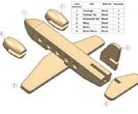 Passenger plane kids toy plan