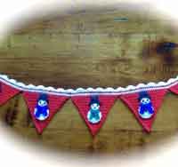 Snowman Bunting Free Crochet Pattern