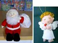 Santa and Angel Dolls