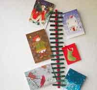 Clothespin Christmas Card Holder