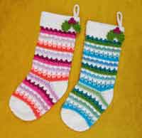 Festive Christmas Stockings Crochet Pattern