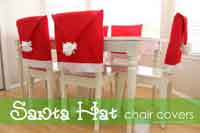 Santa Hat Chair Covers Sewing Tutorial