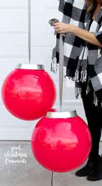 Easy Giant Christmas Ornaments