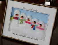Snowman Family Diorama Tutorial