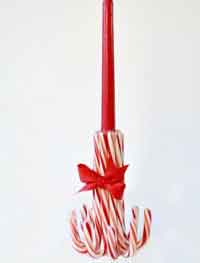 How To Make Candy Cane Candlesticks