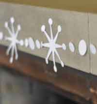 Mod Paper Snowflake Paper Garland