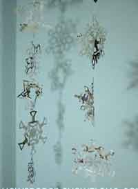 Newspaper Snowflake Garland