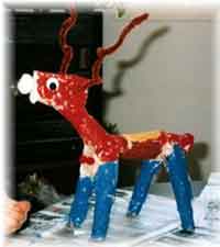 Paper Mache Reindeer