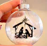 Silhouette Glass Ornaments Tutorial