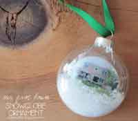 DIY Miniature House Snowglobe Ornaments